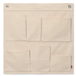 Ferm Living Canvas wall pockets - Off white