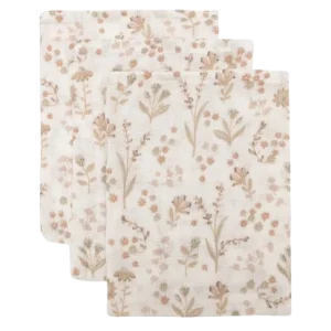 Jollein hydrofiel washandje 3 st - Bloomy