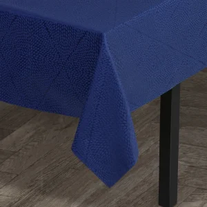 Juna Rhombus Damask Tafelkleed Blauw 140 X 320 cm