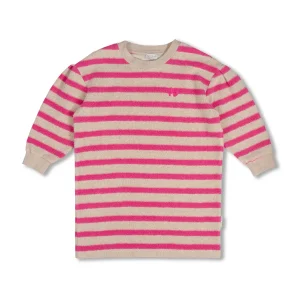 Petit Blush Teddy Sweater Dress | Stripe