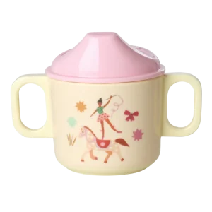 Rice melamine tuitbeker - roze fun fair