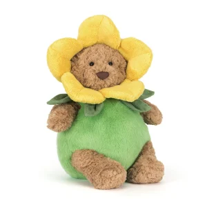 Jellycat knuffel Bartholomew Bear Daffodil outfit