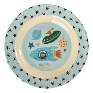 Rice melamine diep bord Dogs in Space