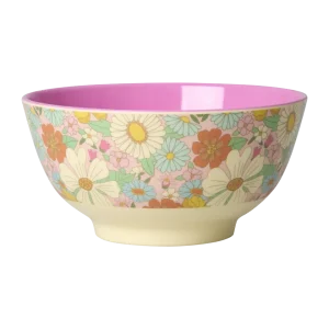 Rice melamine medium kom flower power print