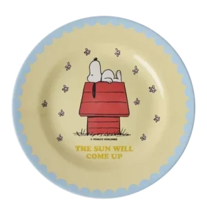 Rice melamine kinderbord Cream Snoopy print