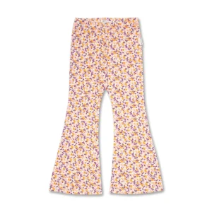Petit Blush Bowie Flared Pants Mini Ditsy AOP