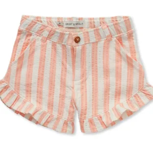 Sproet & Sprout Ruffle short small stripe