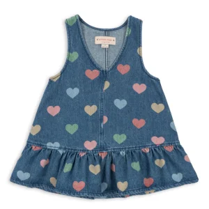 Konges Sløjd Magot denim jurk GOTS bon coeur coloré